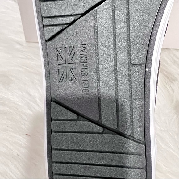 Ben Sherman Men’s Madison Oxford Sneakers Charcoal Textile Size 12 - Picture 12 of 14